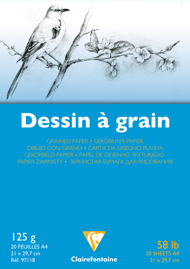 Visuel de référence: Bloc à dessin "à Grain", 125 g/m2