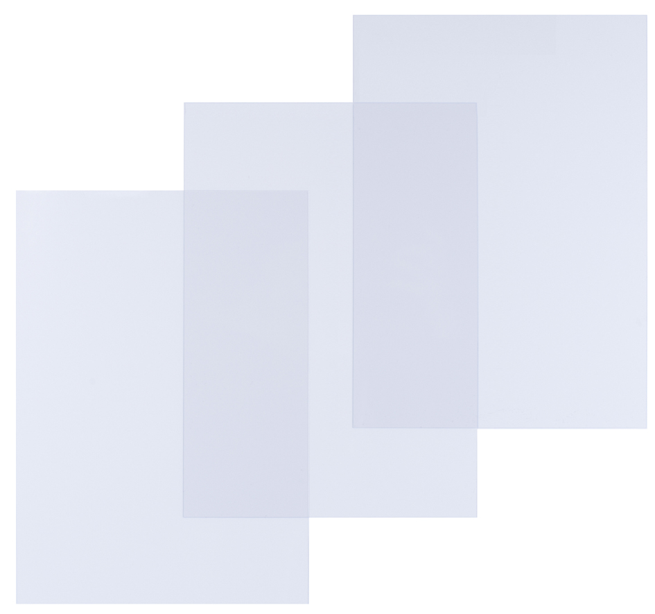 pavo Plats de couverture, A3, PVC, 0,15 mm, transparent