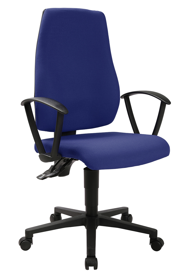 Topstar Chaise de bureau pivotante 'Maxx 500', bleu