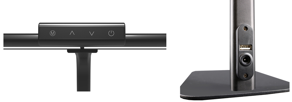 Vue détaillée : contrôle tactile - port USB