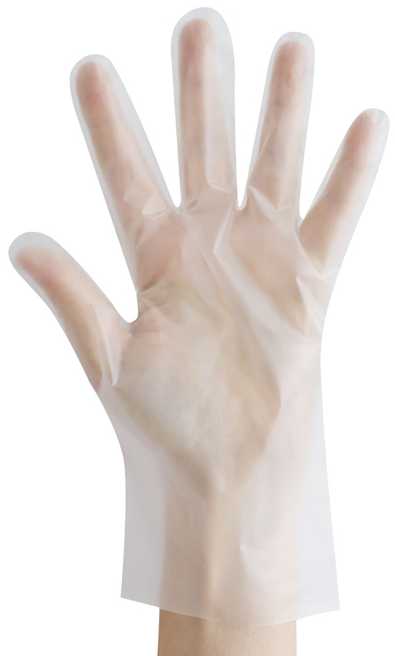 Gants jetables, HDPE/PLA/TPE