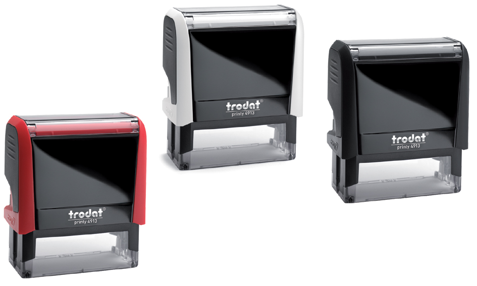 trodat Tampon pour texte 4913 Printy 4.0, blanc
