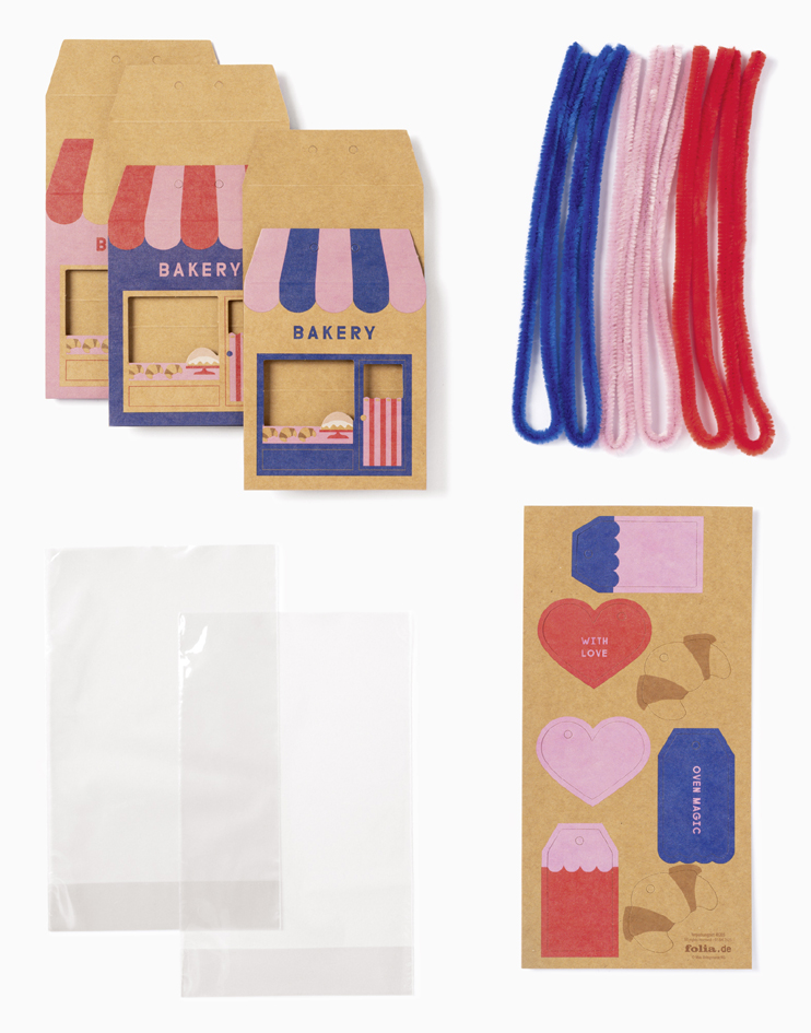 Kit d'emballage pour biscuits BAKERY, contenu