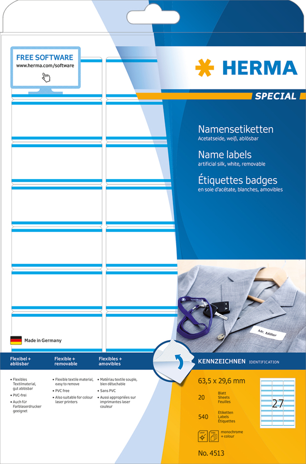 Etiquettes badges SPECIAL, bandes bleues