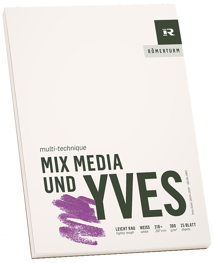 RÖMERTURM Bloc pour artistes 'MIX MEDIA UND YVES', A5