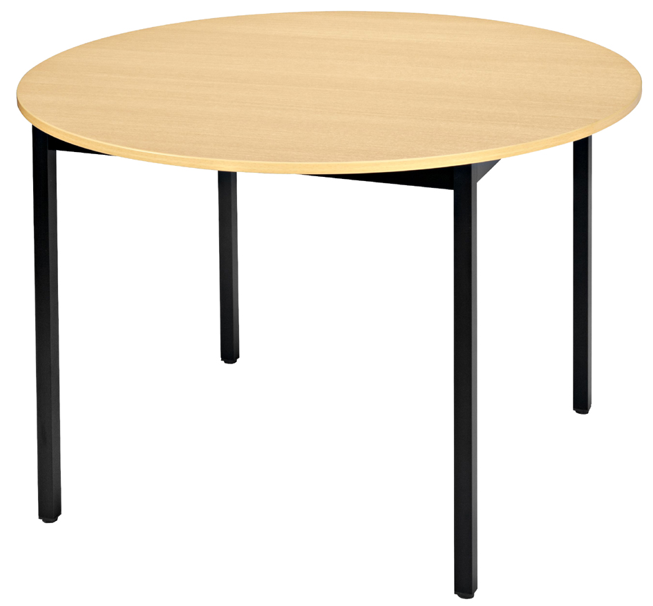 SODEMATUB Table universelle 110ROHN, 1.100 mm, hêtre/noir