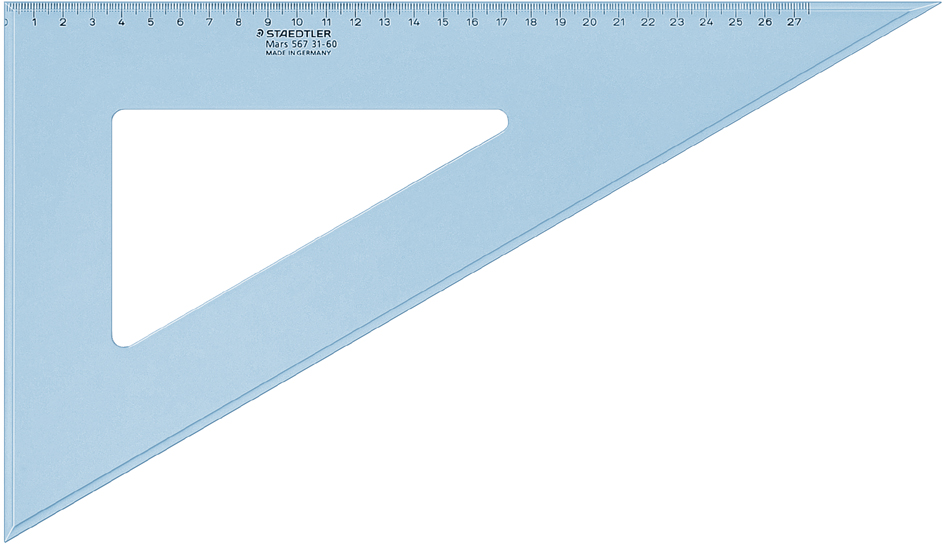 STAEDTLER Equerre 'Mars', 60 degrés, hypoténuse: 310 mm