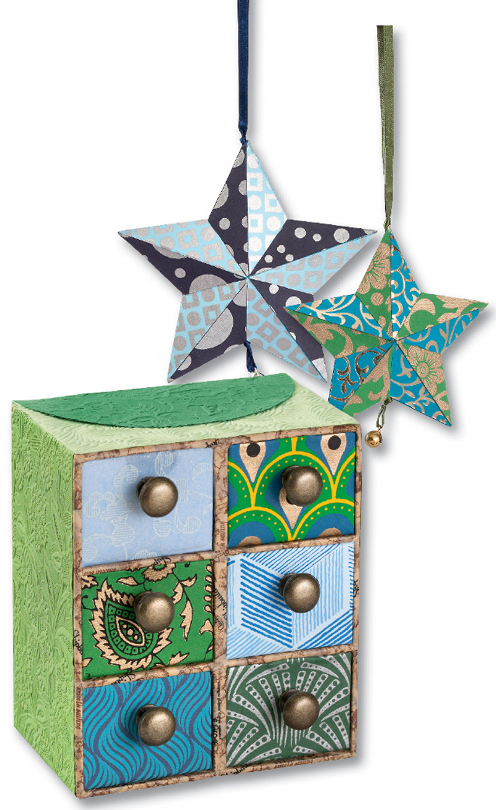 folia Bloc de papier naturel 'KERALA', 20 feuilles