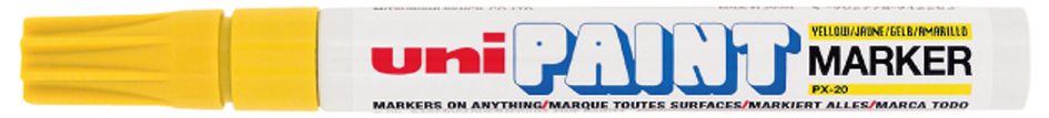 uni-ball Marqueur permanent PAINT PX20, jaune