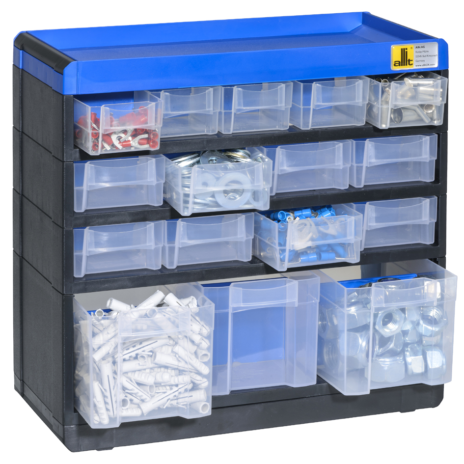 Contenants petites pièces, plastique