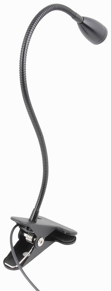 UNiLUX Lampe LED avec pince de fixation SNOKE, noir