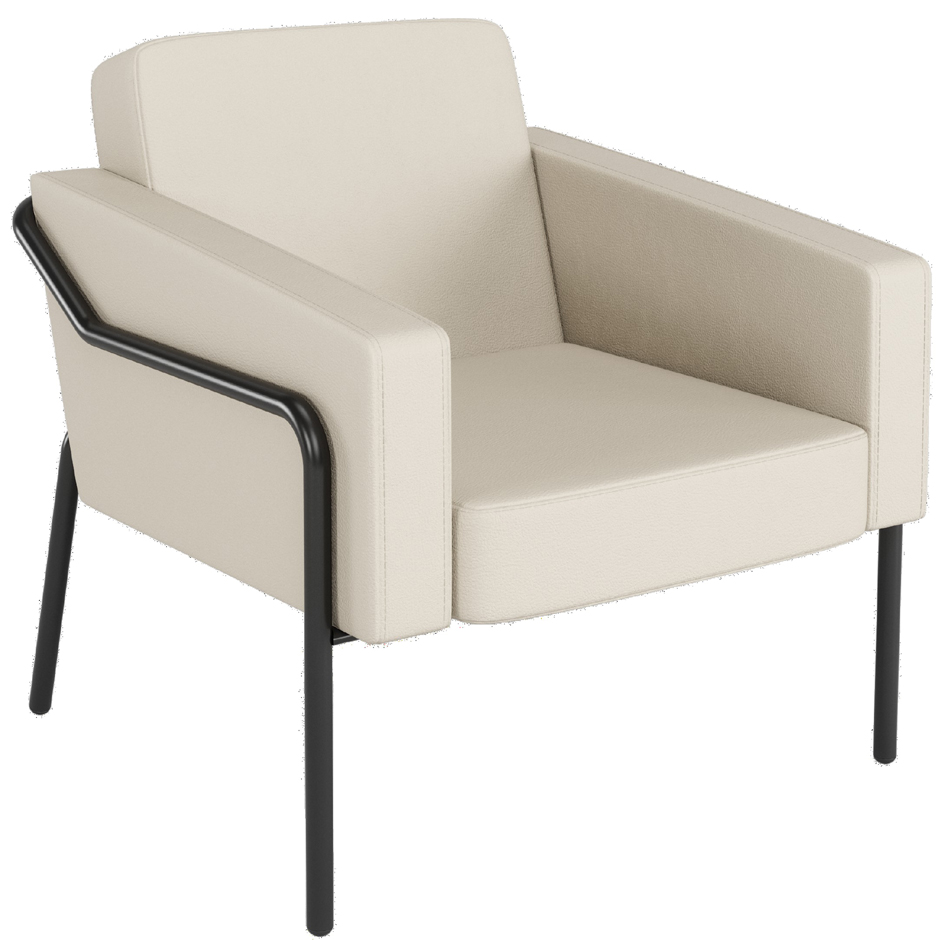 PAPERFLOW Fauteuil visiteur MEDSO KLASSIK L, simili-cuir