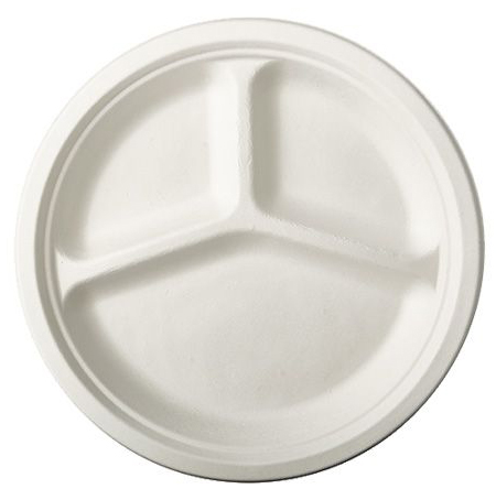 Assiettes jetables, multi, canne à sucre