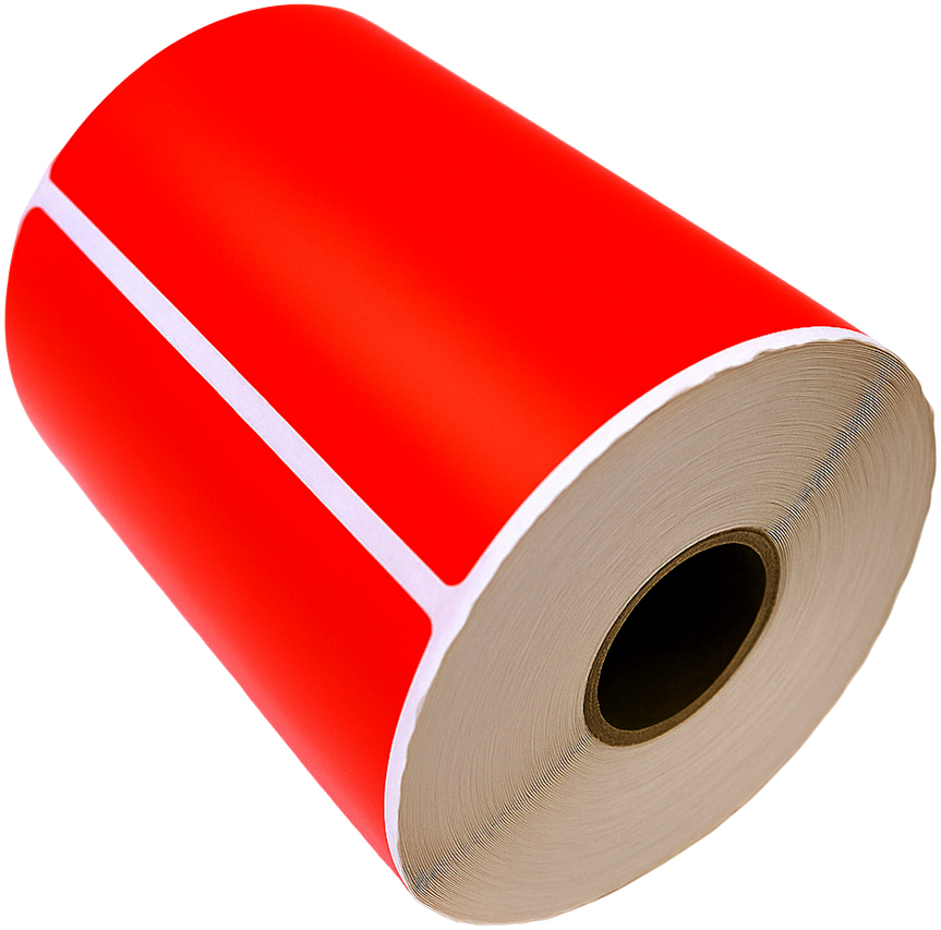rillprint Étiquettes en rouleau Zebra, 102 x 152 mm, rouge