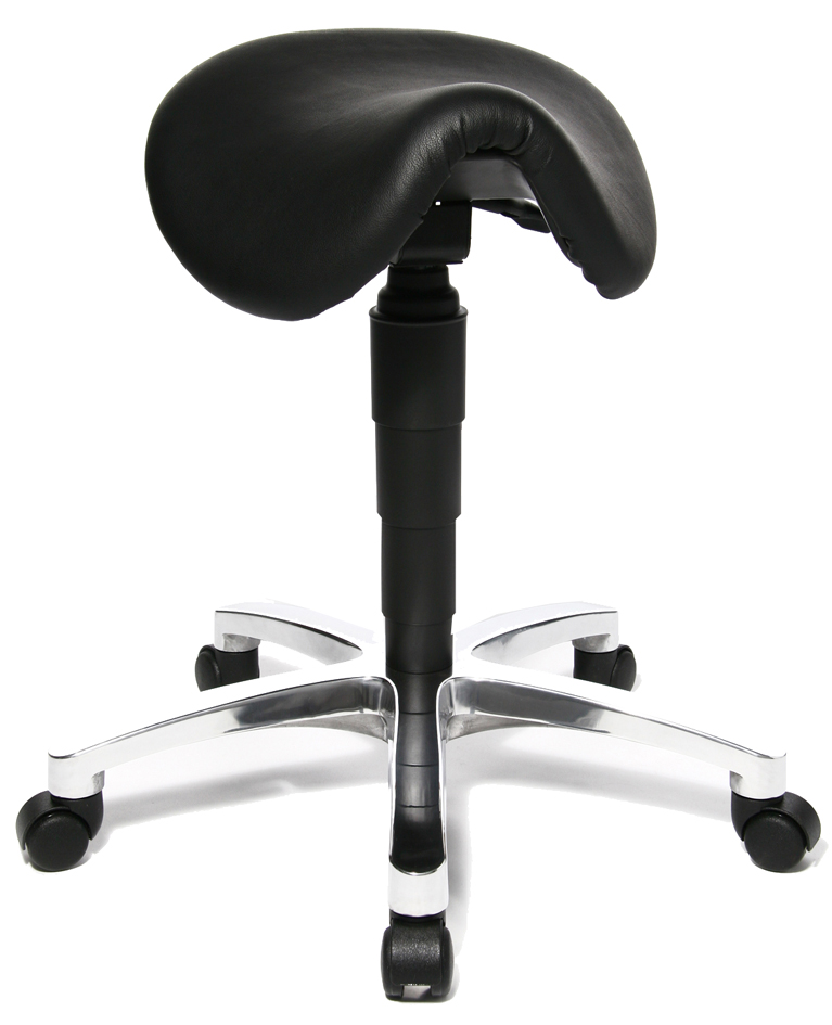 Topstar Tabouret 'Bonanza', cuir véritable, noir