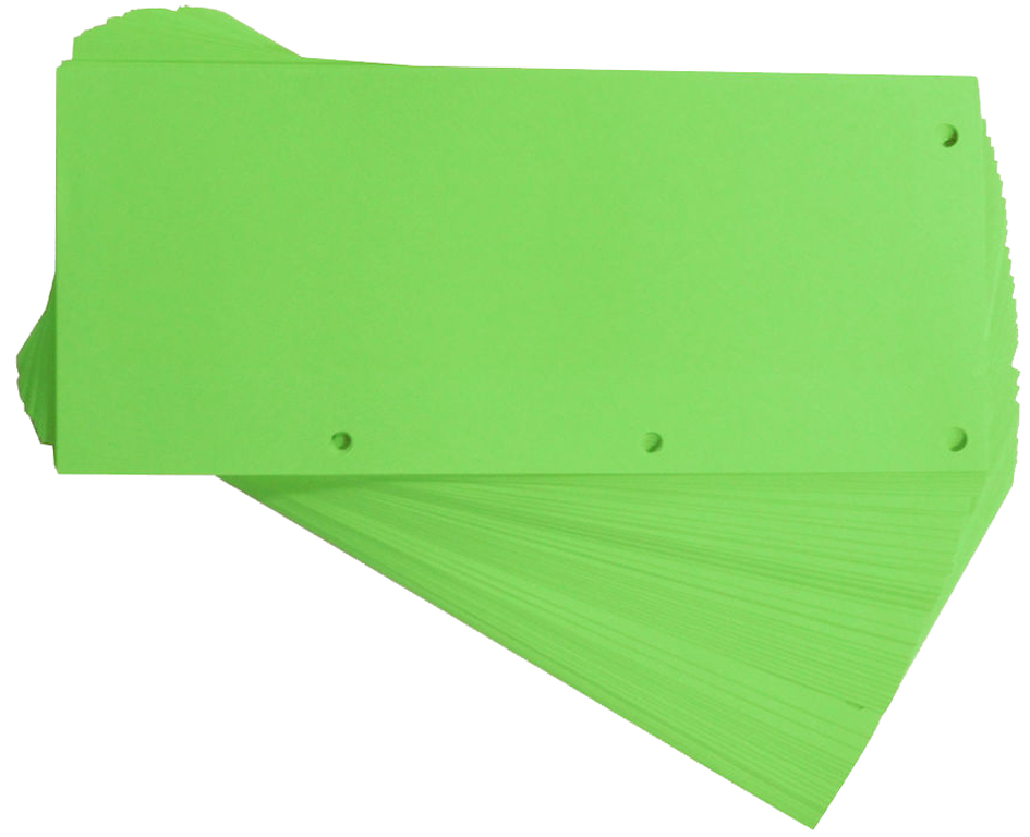 Oxford Intercalaires Duo, en carton, 240 x 105 mm, vert