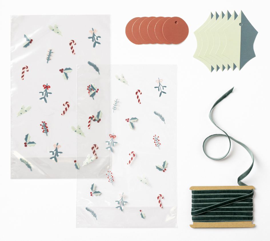 Sachets cellophane, Noël