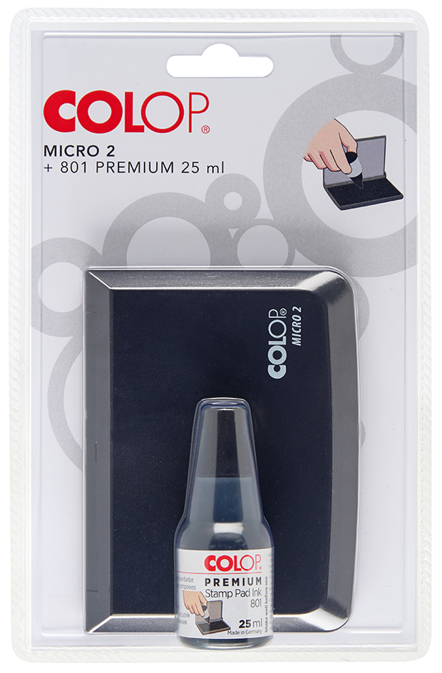 COLOP Set cassette d'encrage + encre, noir