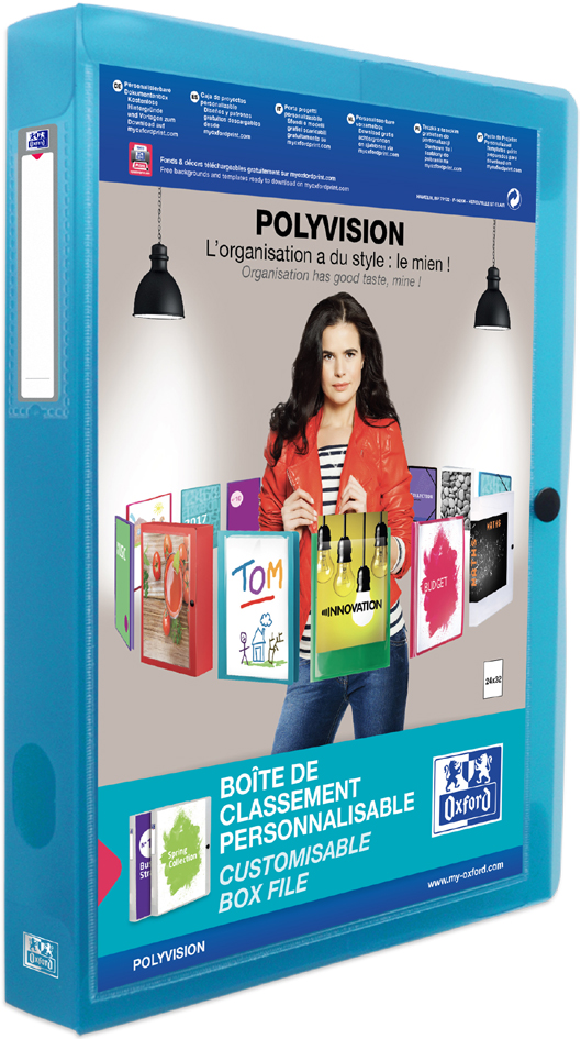 visuel de référence: Boite de rangement POLYVISION, bleu