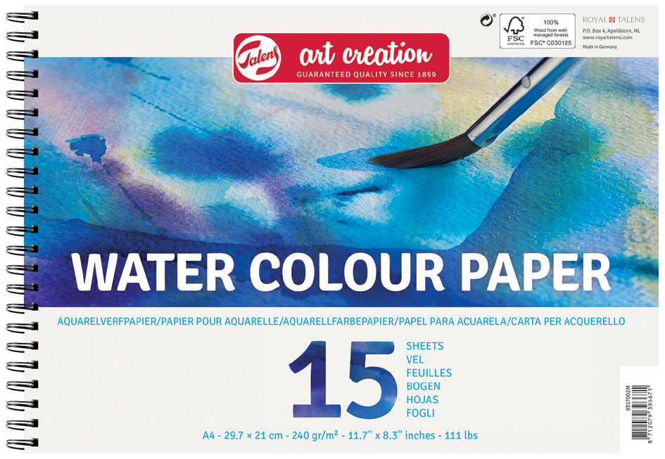 ROYAL TALENS Bloc d'artiste Art Creation 'Aquarelle', A3