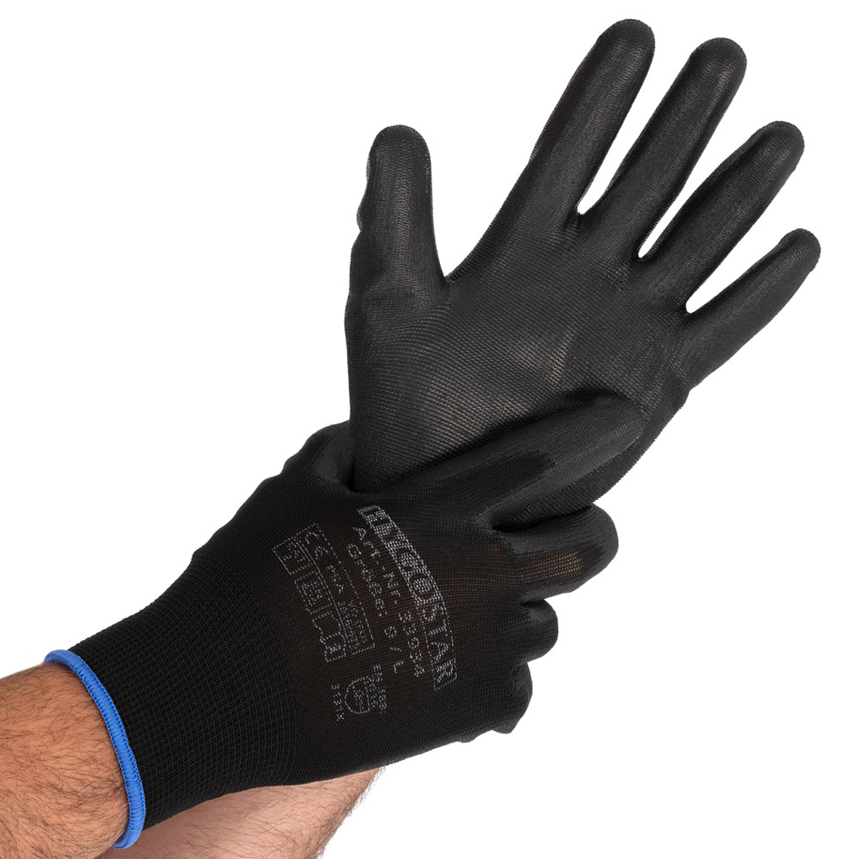 HYGOSTAR Gant de travail 'BLACK ACE', L, noir