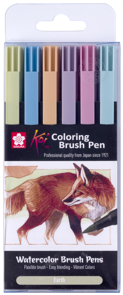 SAKURA Feutre pinceau Koi Colouring Brush Pen 'Earth'