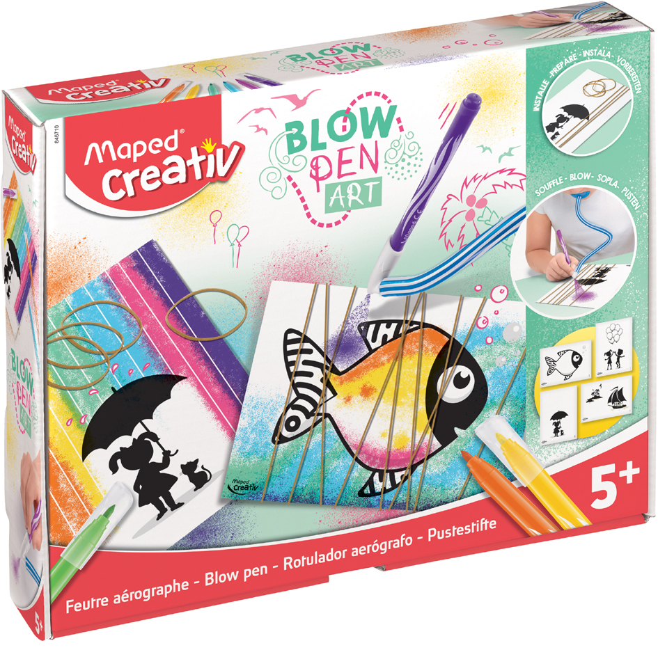 Maped Kit feutre aérographe BLOW PEN 'Fil'Art', 22 pièces