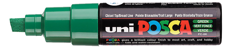 Marqueur à pigment POSCA PC-8K, vert foncé