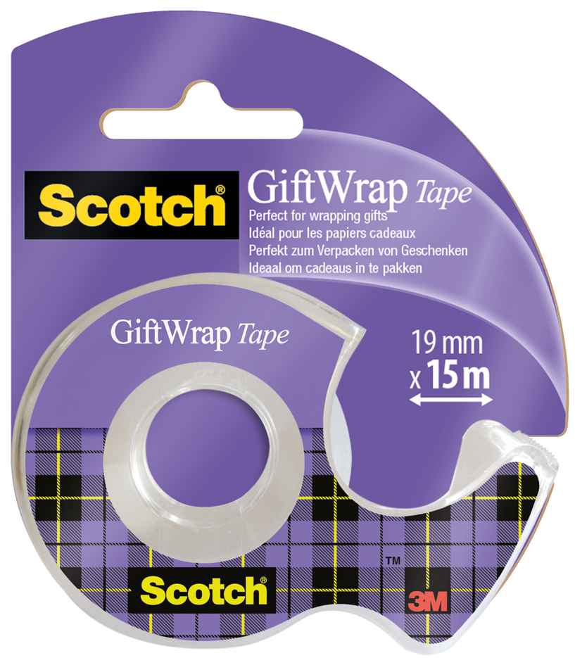 Scotch Ruban adhésif pour cadeau 'GiftWrap Tape', 19mm x 25m