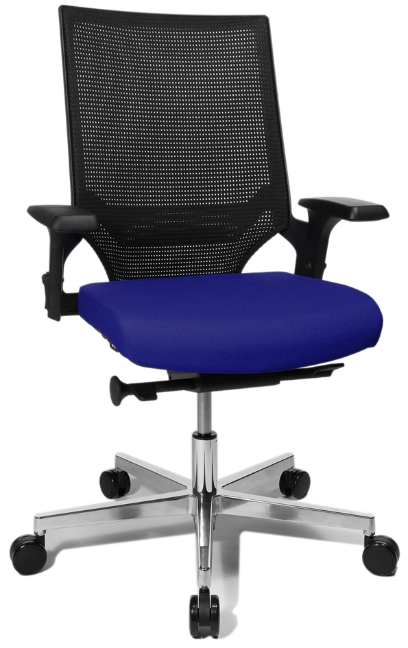 Chaise de bureau pivotante "T300", bleu
