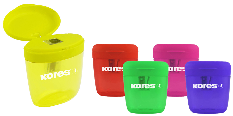 Kores Taille-crayons 'Deposito one', de couleurs assorties