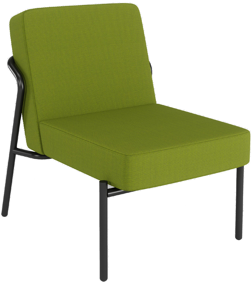 PAPERFLOW Fauteuil visiteur d'extérieur MEDSO KLASSIK S vert