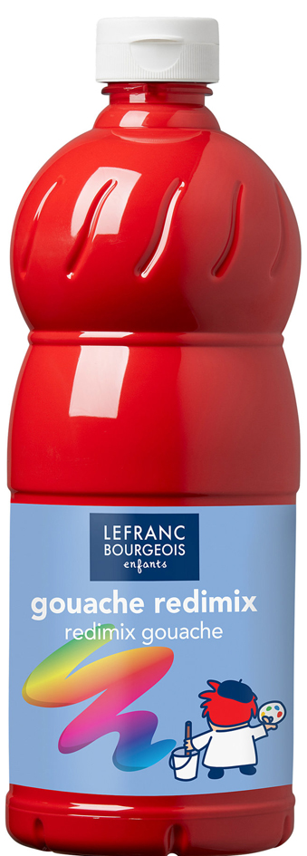 LEFRANC BOURGEOIS Gouache liquide 1.000 ml, rouge carmin