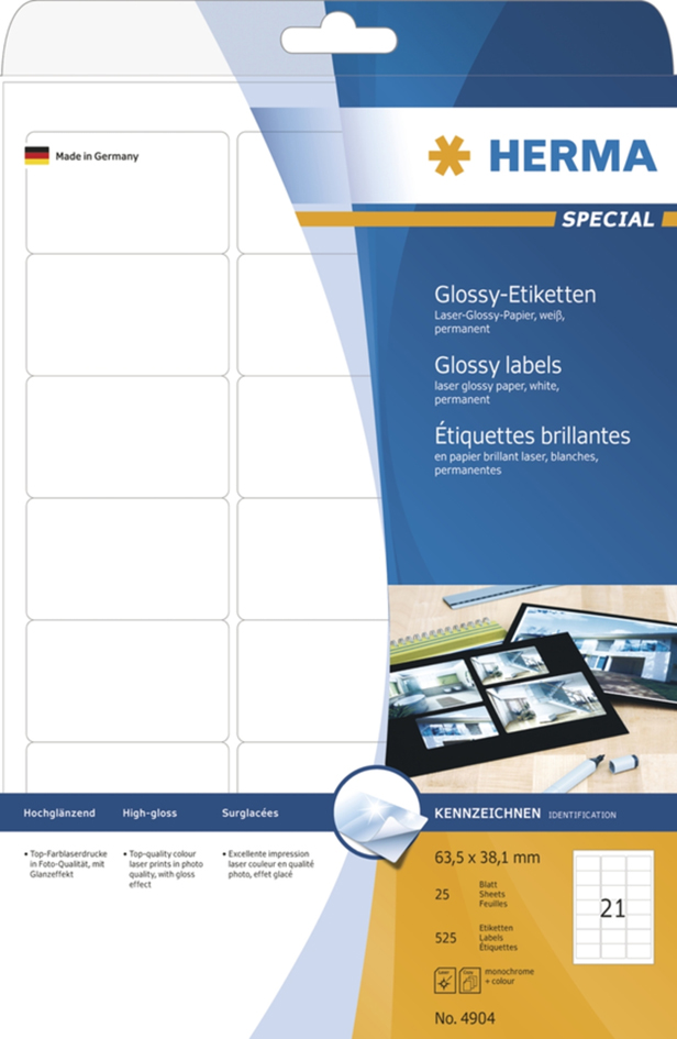 Etiquettes glossy