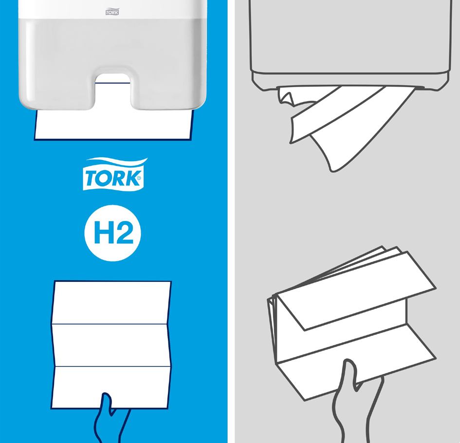 TORK Xpress Essuie-mains interfolié, 213 x 234, pliage en Z
