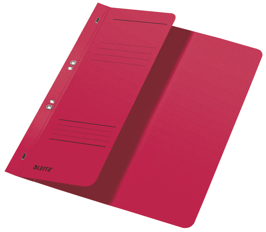 LEITZ Chemise à oeillets, carton manille, A4, rouge