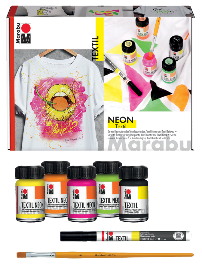 Peintures pour textiles, kit