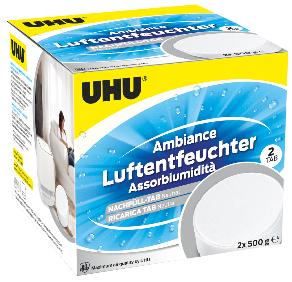 UHU Pastilles de recharge Ambiance, 2 x 100 g,neutre