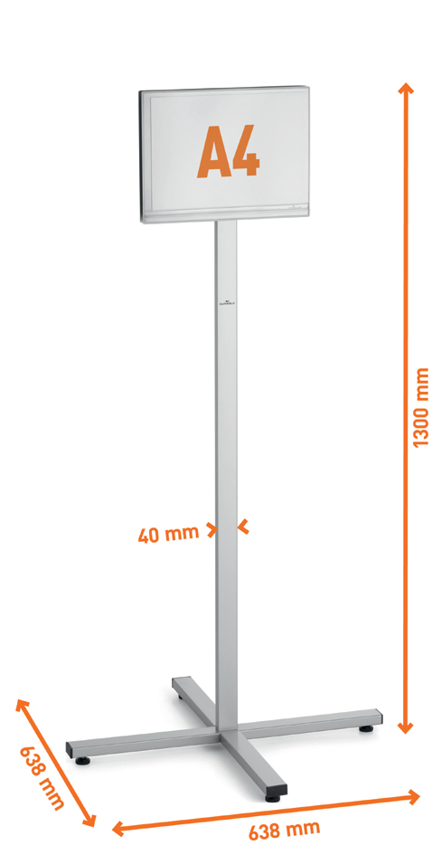 Vue détaillée : porte-infos INFO STAND OUTDOOR, A4 portrait