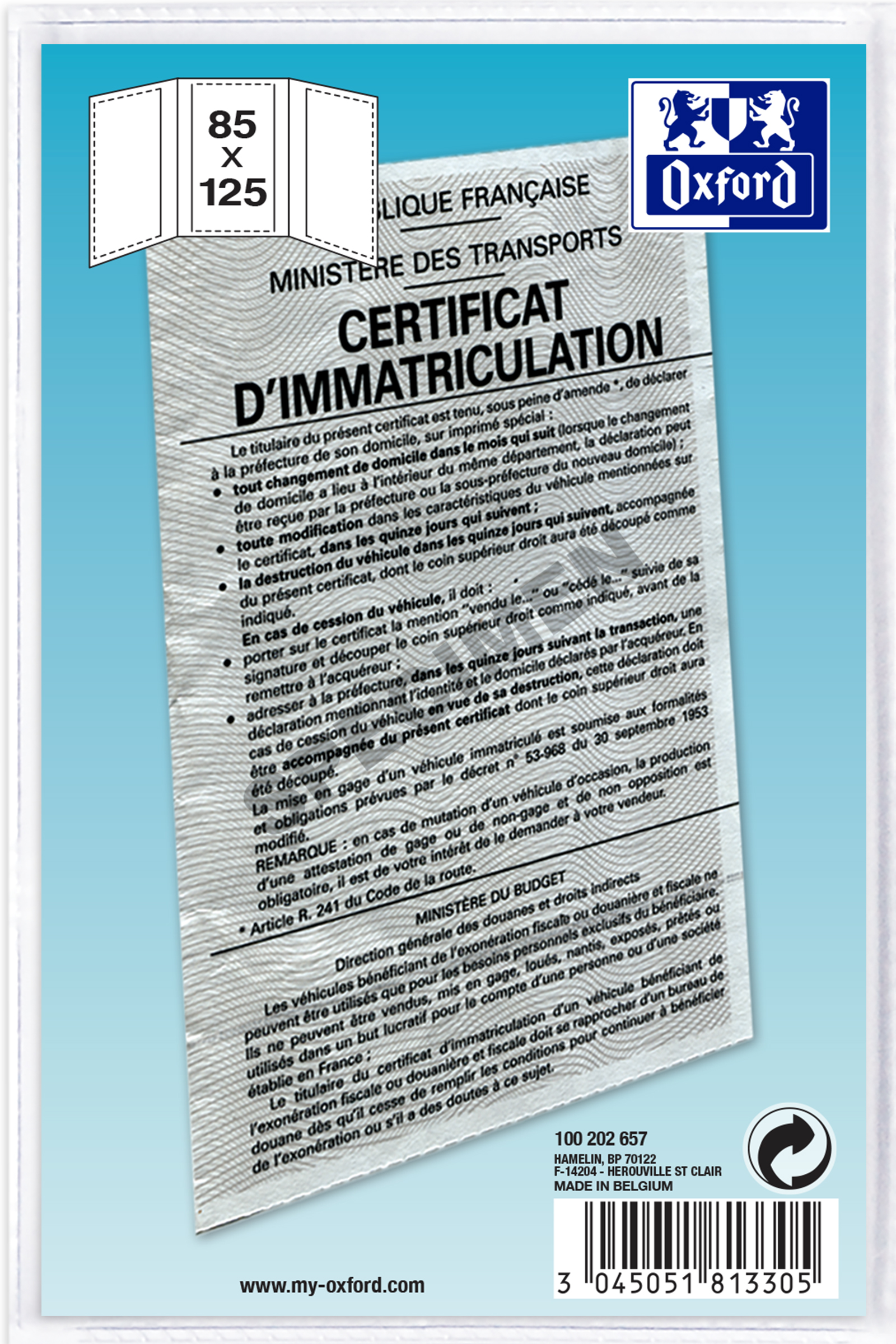 Etuis de protection triple, PVC
