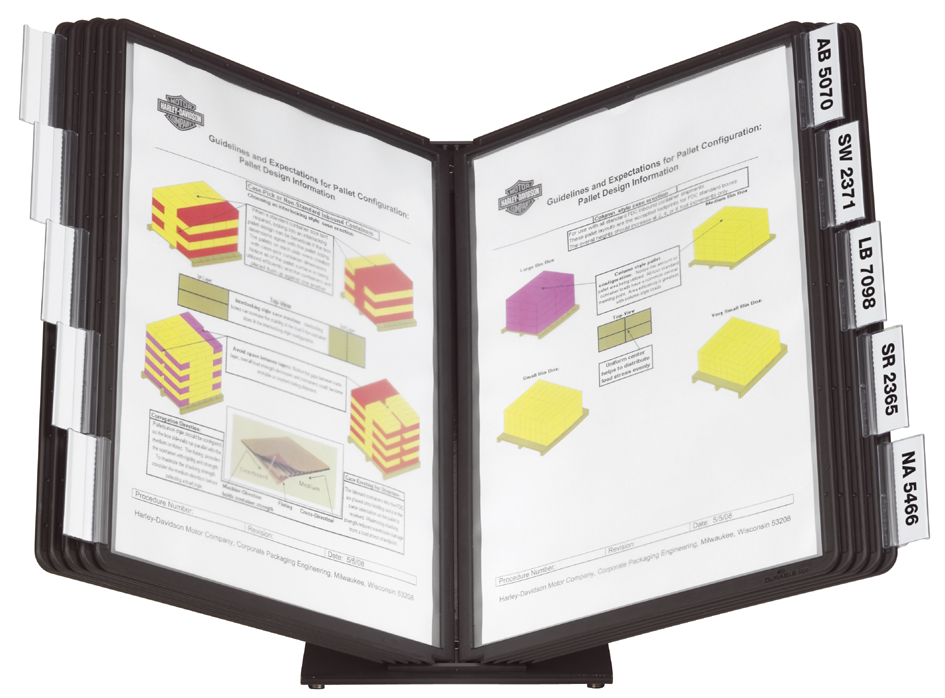 Système de présentation VARIO® table 10, ouvert