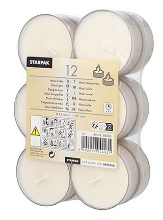 Bougies chauffe-plat grandes, petit cdt