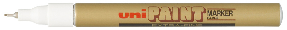 uni-ball Marqueur permanent PAINT PX203, or