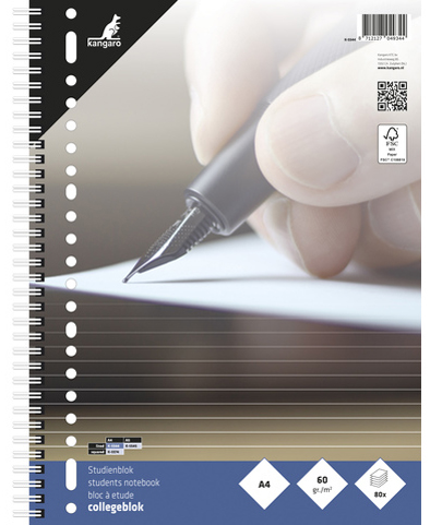 kangaro Cahier, A4, ligné, 160 pages