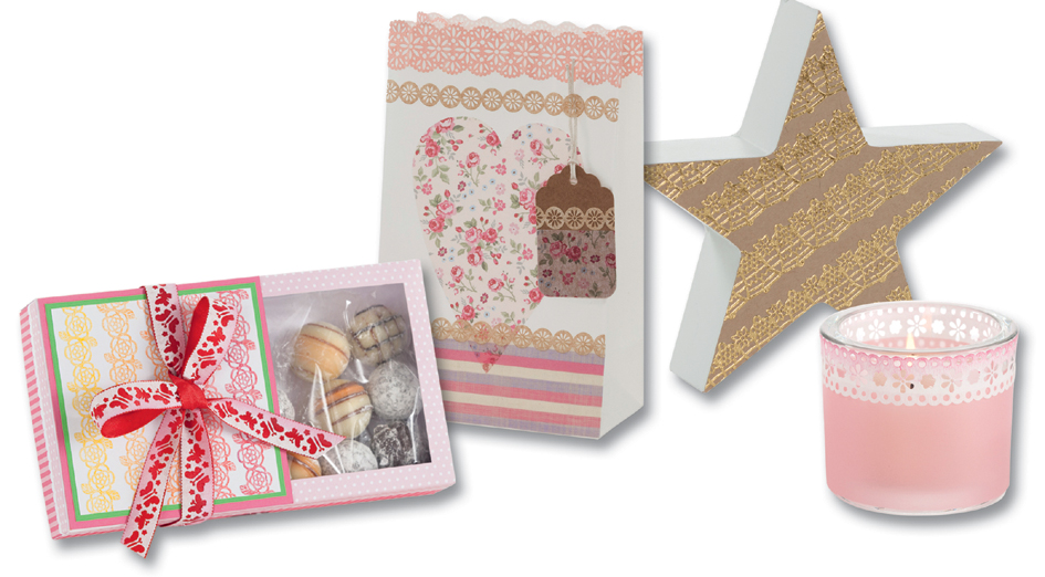folia Bordures en papier 'Creative', autocollant, blanc