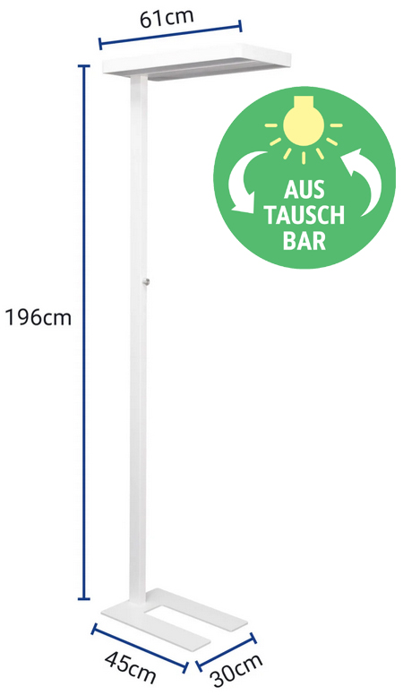 Lampadaire à LED MAULjura, vue de détail