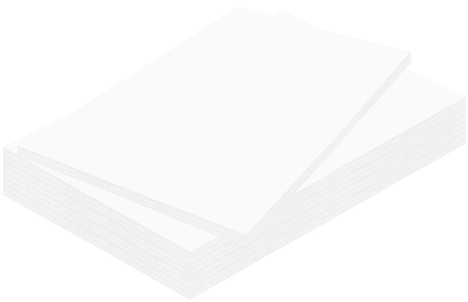 Carton plume, blanc