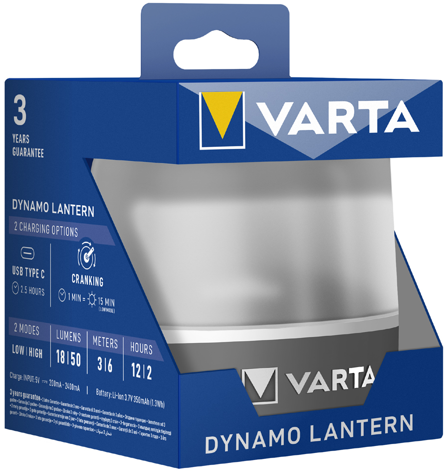 Dynamo Lantern, emballage