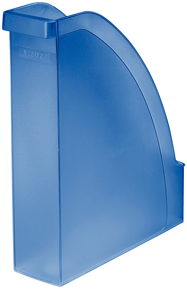 LEITZ Porte-revue Plus, A4, en polystyrène, bleu translucide