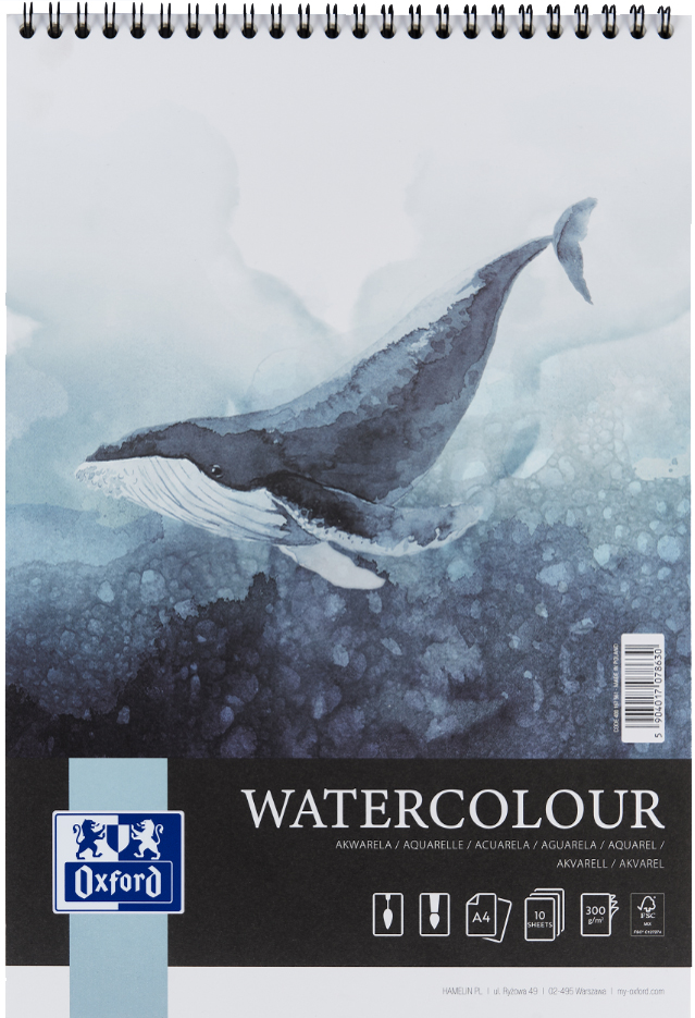 Oxford Art Bloc de dessin aquarelle 'Watercolour', A4